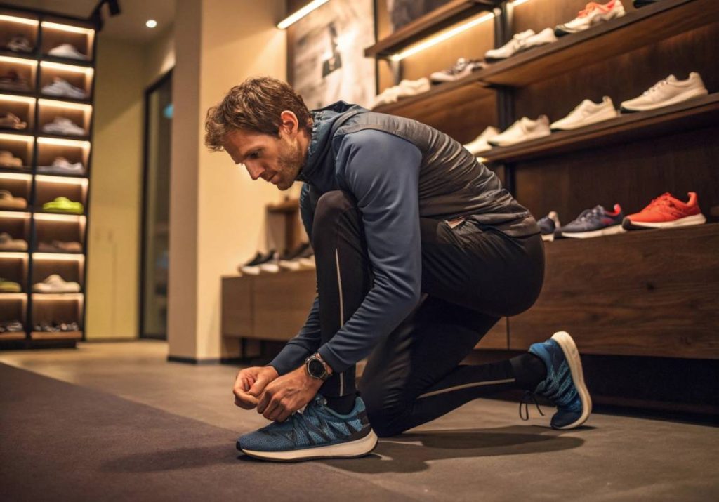 a-lifestyle-shot-of-a-runner-trying-on-new-running