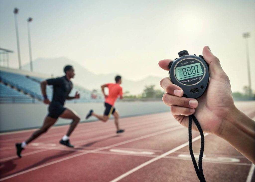 a-digital-stopwatch-held-by-a-hand-in-front-of-a-r